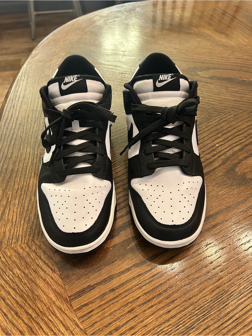 Nike Men’s Black and White Low-Top Sneakers - Classic Court Style